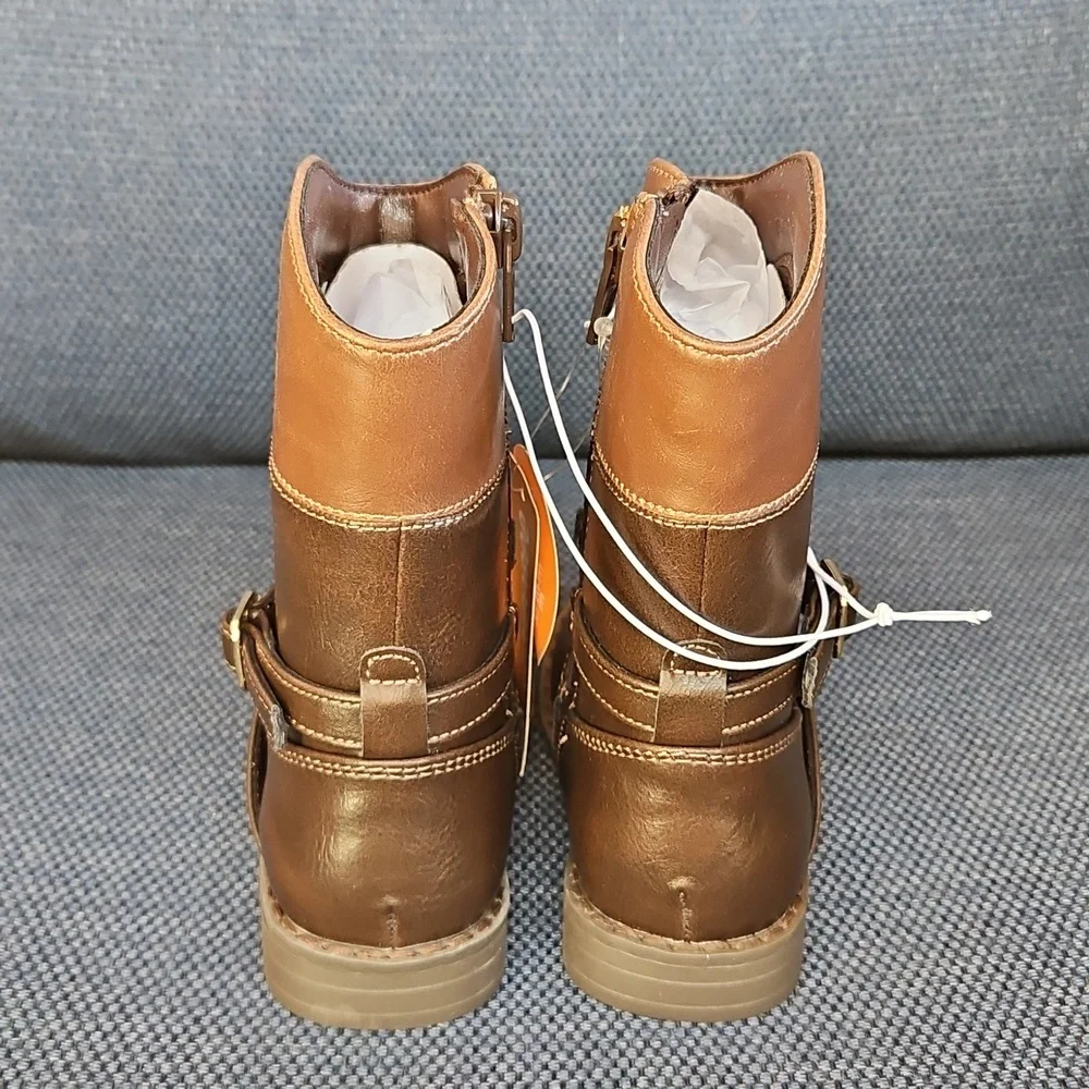 Gymboree Tall Buckle Brown Boots